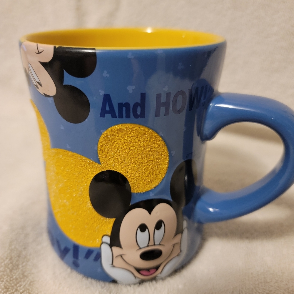Disney Parks Mickey Mouse 3D Classic Sayings Textured Mouse Ears Shape M…